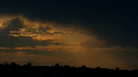 Sunset clouds 4 tl hdp Stock-Footage 485919
