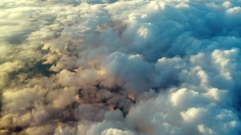 Sunset clouds from above Video stock 272438153