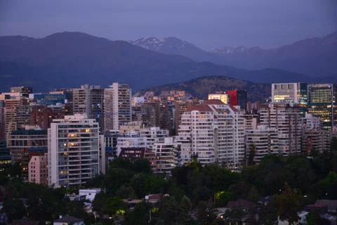 Sunset clouds and cityscape 写真素材