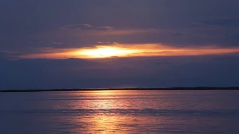 Sunset, Clouds and Sea Stock Footage 71299266