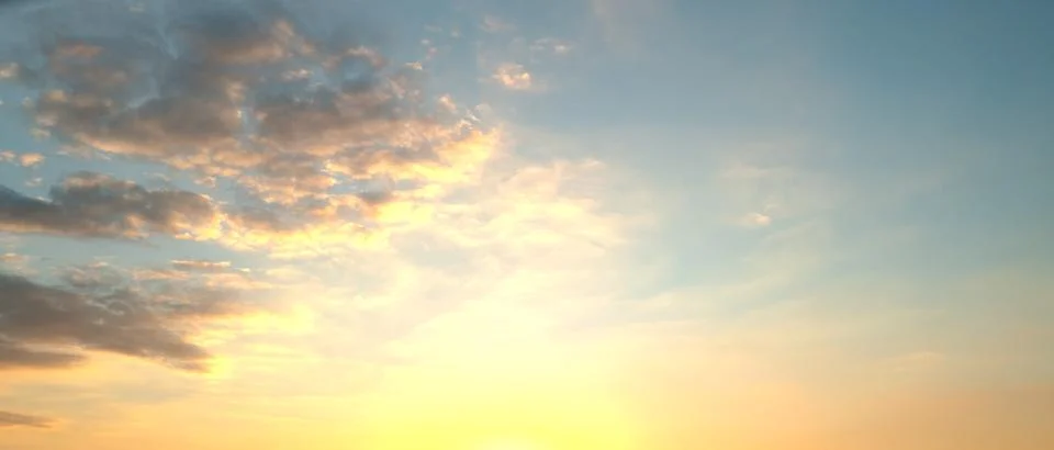 Sunset Clouds background. Dramatic Clouds Sunset Background. Sky with clouds in Stock Photos