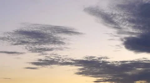 Sunset Clouds Background Stock Footage 8927087