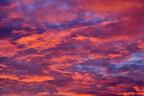 Sunset Clouds Background Illustrazione stock