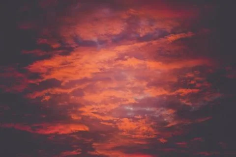 Sunset Clouds Background Retro 스톡 일러스트