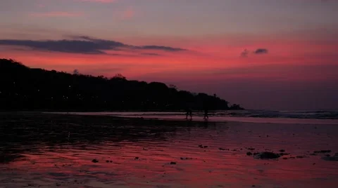 Sunset Clouds Bali 4k Stock Footage 44374982