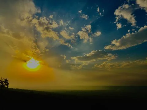 Sunset clouds ||beautyfull evening clouds Stock Photos