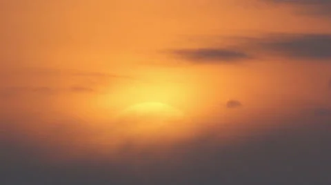 Sunset with clouds, evening Video stock 49737625