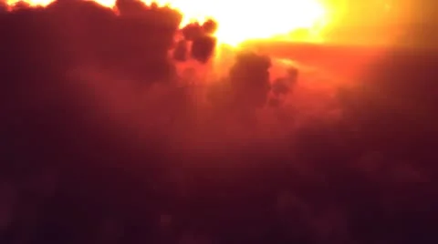 Sunset Clouds Flyby (Loop) Vidéo 8846450