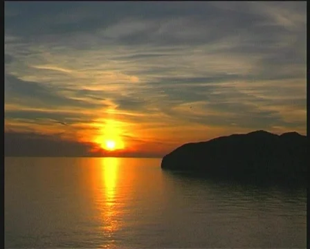 Sunset with clouds Stock Footage 118195