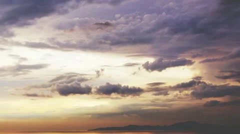 Sunset Clouds Stockbeeldmateriaal 12618384