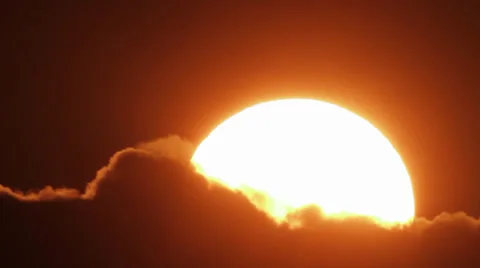 Sunset with clouds Stock-Footage 24450765