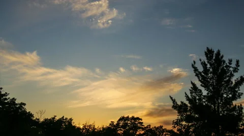 Sunset clouds Stock Footage 40429606