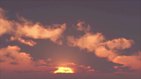 Sunset With Clouds Vidéo 40833105