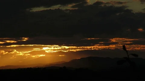 Sunset in the clouds Stock Footage 105995177