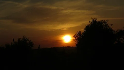 Sunset in the clouds Stock Footage 108650149