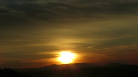 Sunset in the clouds Stock Footage 151885721