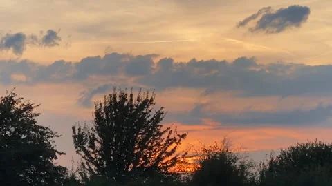 Sunset Clouds Stock Footage 281250181