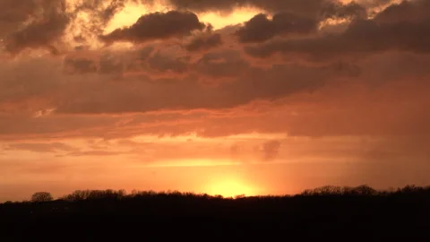 Sunset Clouds Stock Footage 335654432