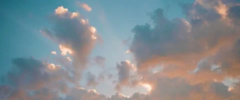 Sunset Clouds Graded Stock Footage 247531894