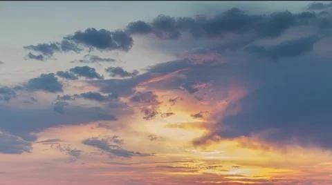 Sunset Clouds In Motion 1 4K Stock Footage 49589668