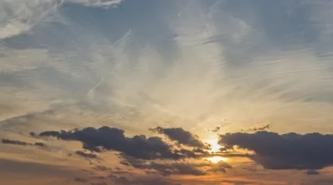 Sunset Clouds In Motion 2 4K Stock Footage 50501877