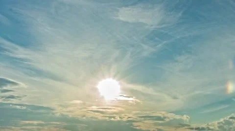 Sunset clouds in motion 5 4K Stock Footage 52774183