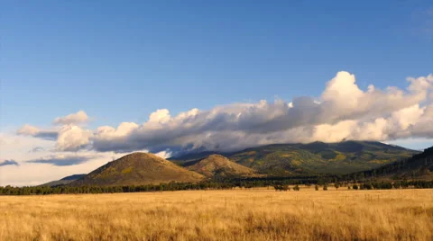 Sunset Clouds Moutain Timelapse Fall Stock Footage 55773472