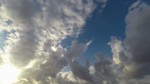 Sunset clouds moving over the sky Video stock 49061574