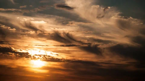 Sunset Clouds over Berlin Stock-Footage 31211032
