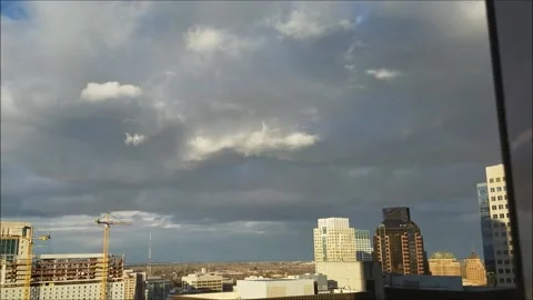 Sunset Clouds Over Sacramento Stock Footage 142477440