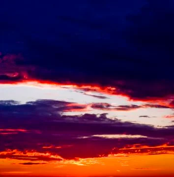 Sunset clouds Stock Photos