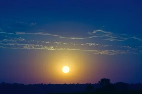 Sunset in clouds Фото