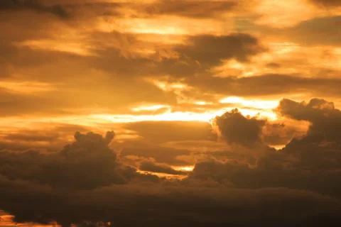 Sunset clouds. Stock Photos