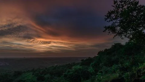 Sunset clouds Stock Photos