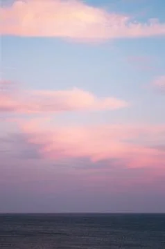 Sunset with clouds 스톡 사진