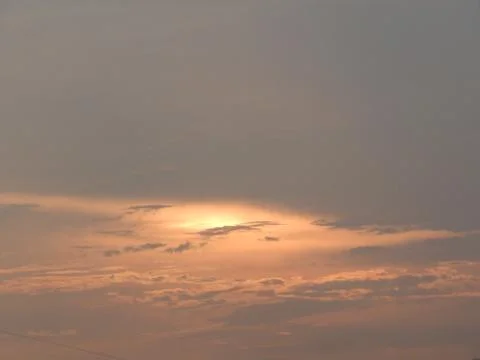 Sunset with clouds Stock Photos