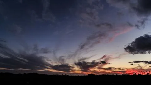 Sunset clouds Stock Photos