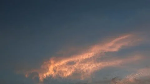 Sunset Clouds With Pink Hues Stock Photos