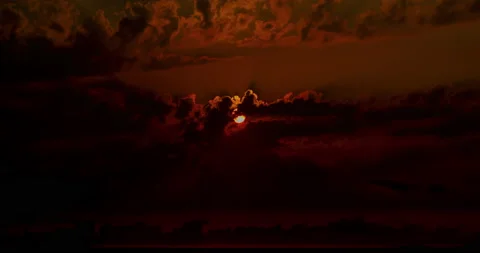 Sunset Clouds, Sea Beach Timelapse, Sunrise on Seashore, Ocean Sundown in Time Stock Footage 239591685