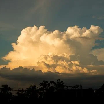 Sunset clouds sky Stock Photos