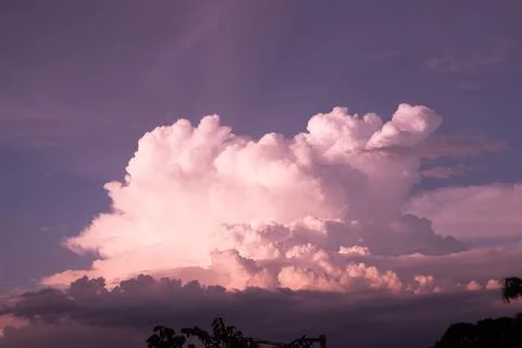 Sunset clouds sky Stock Photos