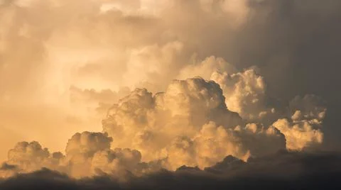 Sunset clouds sky Stock Photos