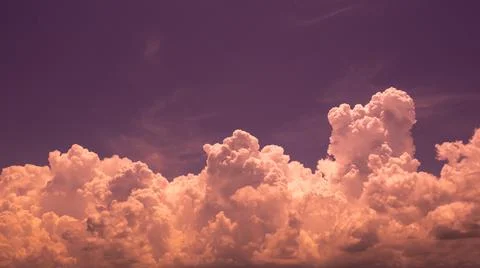 Sunset clouds sky Stock Photos