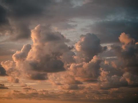 Sunset clouds sky Stock Photos