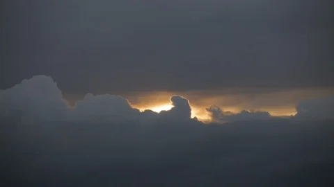 Sunset clouds time laps Stock Footage 88287051