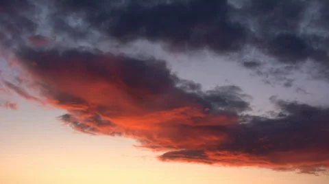 Sunset clouds time-lapse 1 Stock Footage 490964