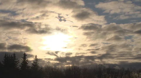 Sunset Clouds Time Lapse 30p Stock Footage 1778240