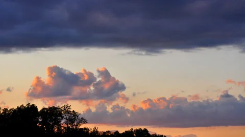 Sunset Clouds Time-Lapse 4K Stock Footage 53055353