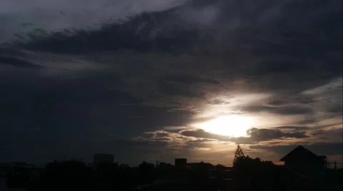 Sunset clouds time lapse, beautiful clouds movement, Stock Footage 67463663