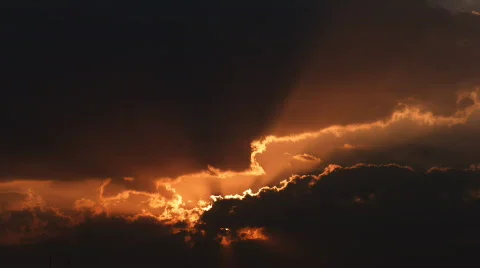 Sunset with clouds time-lapse 스톡 동영상 436637